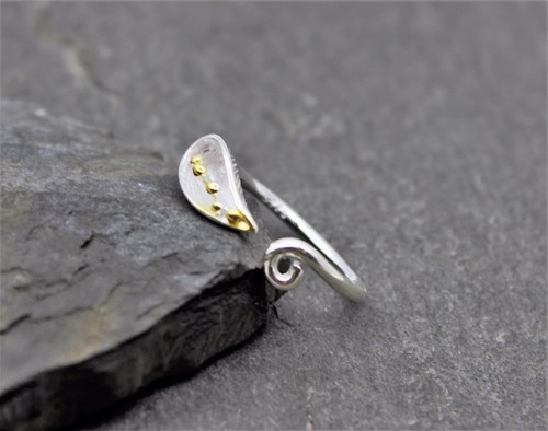 925 silber finger ring blume - ring,