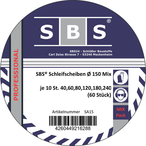 Sbs klett schleifscheiben - sbs®, klett-schleifscheiben