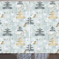 Weihnachten Rustikale Gardine Retro Soft Kiefer