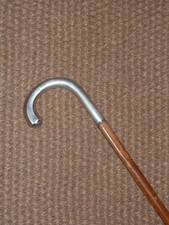 Vintage Diamant schwedisches Silber Griff und Malakka Schaft Kleid Stock