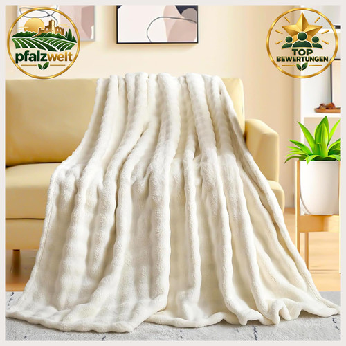 Kuscheldecke weiß flauschig - kuscheldecke,