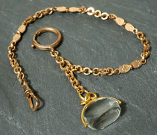 Alte goldene Taschenuhrkette