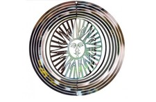 Mobile Windspiel "Sonne" Edelstahl ca. 15 cm aktiviert Lebensfreude & Optimismus