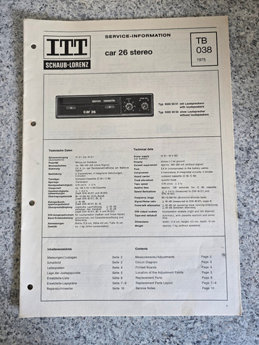 Original itt schaub lorenz - original,