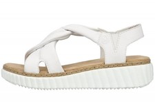 Rieker Damen Sandalette Weiß