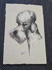 Poodle Postcard Caniche Pudel