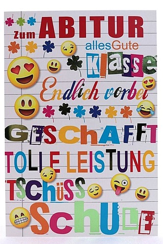Tschüss schule karte - schule,