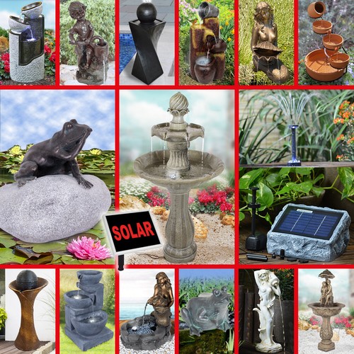 Solar springbrunnen garten - solar,