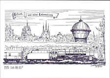ERFURT seine Lokomotiven Grafik Zeichnung Köhler Dampflokomotive BR01 anno 1935