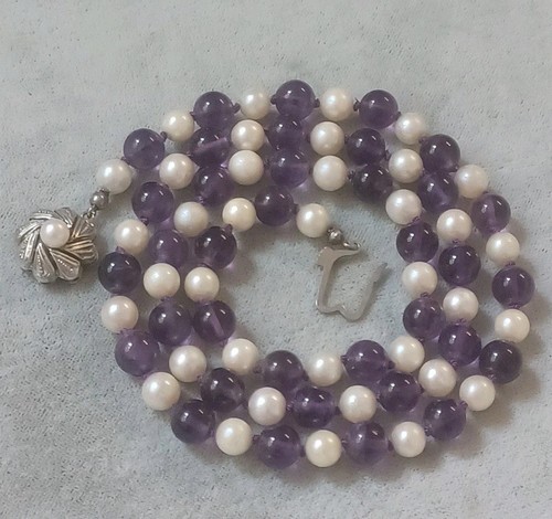 Echte zucht amethystperlen - echte,