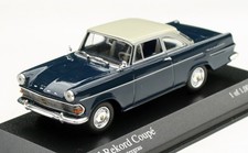 Opel Rekord P2 Coupé Bj. 1961-1963, dunkelblau mit grauem Dach, Minichamps 1:43