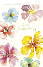 Geburtstag - A4 Karte mit