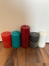Restposten 5x Stumpenkerzen