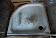 Duschwanne rund 90x90x14 Acryl mit Siphon Garnitur unbenutzt 