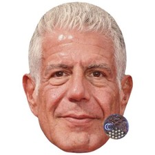 Anthony Bourdain Maske aus Karton
