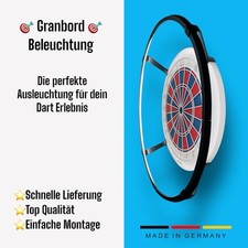Granboard 132 Beleuchtungsring 360 Dartbeleuchtung COB LED Klick Befestigung