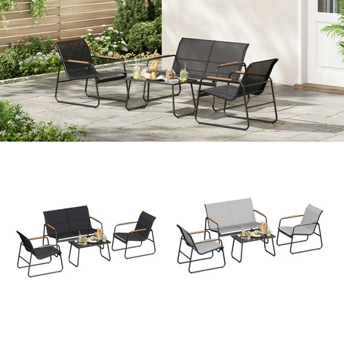 Tlg gartenmöbel set - 4-tlg.,