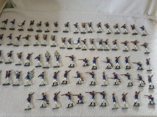 75x zinnfiguren handbemalt - zinnfiguren,