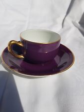 Mokkatasse Rosenthal Violett-Gold Art Déco 50er