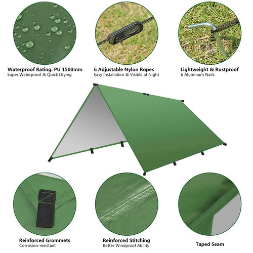 Camping zeltplane tarp für - camping, zeltplane,