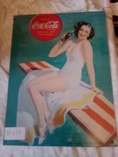 Werbeschild 1997 Coca Cola 30*40 Cm