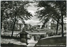 Foto-AK BERLIN REINICKENDORF Schäfersee, Schwanenhaus 50/60er