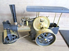 alte Dampfwalze, Dampfmaschine schwarz Messing D366, Wilesco?
