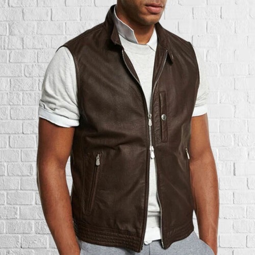Herren lammleder weste - herren,