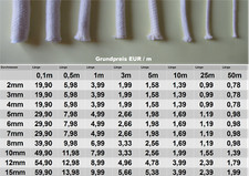 Natur Baumwoll Rund Dochte