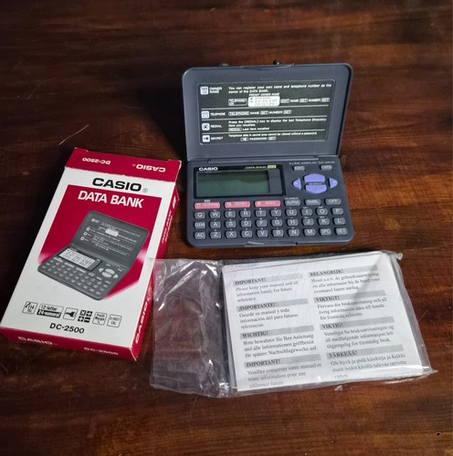 Casio data bank - casio,