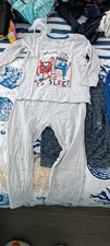 Kinder schlafanzug lang grau - kinder,