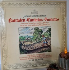 J.S. BACH KANTATE N KARL RICHTER VENYL LP