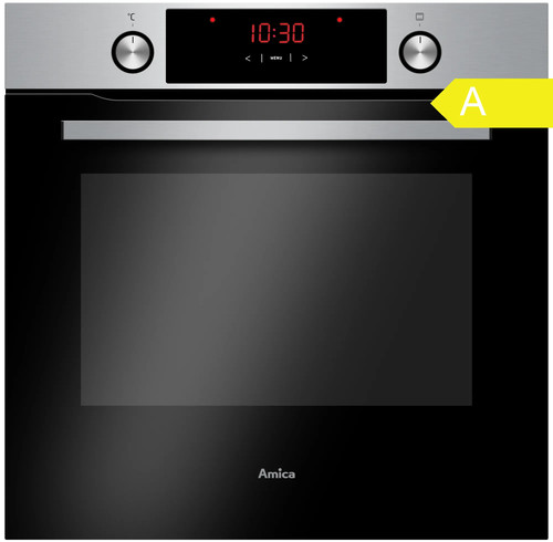 Einbaubackofen edelstahl 77l - einbaubackofen,
