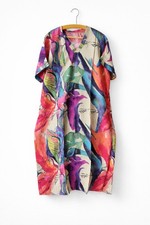 Damen Sommer Tunika Kleid