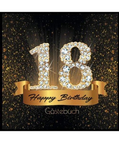 Happy birthday gästebuch - 18,