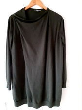 COS, Pullover, Tunika, L, oliv-grün, Feinstrick, wie neu, 100 % Wolle, oversize