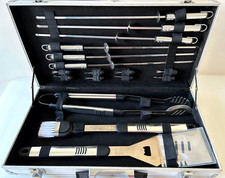 Grill-Set Grillgeräte Grillbesteck im Aluminiumkoffer