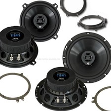 Hifonics Lautsprecher-Set Audi A4 B5 Bj. 94-01 + Adapterringe Türe vorne hinten