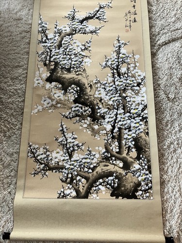 Vintage rollbild asiatisches - vintage,