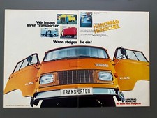 Hanomag Henschel Transporter F20 F 20 Oldtimer 1970 Vintage Ad Werbung Reklame