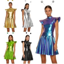 DE Damen Kostüm Alien Space