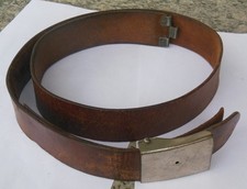 Koppelriemen Braun J.Märte Eigentum des Vizefeldwebel  6.Battr.FussBatl.No.55
