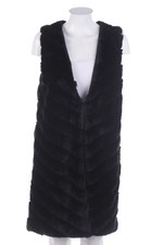 SECONDHAND Weste Kunstpelz Fake Fur M schwarz #2941