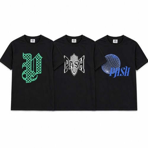Pash herren shirt 3er set - pash, t-shirt