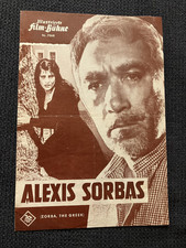Filmplakat Filmprogr. ORIGINAL 50er "Alexis Sorbas" Zorba t. Greek Anthony Quinn