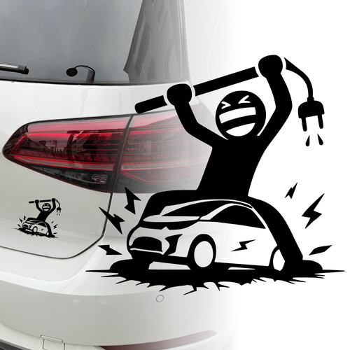 Auto aufkleber elektro - auto,