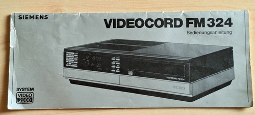 Bedienungsanltg videorecorder - bedienungsanltg.,