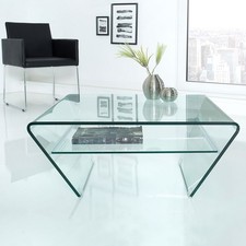 cagü: Design Glas-Couchtisch