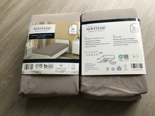 2 x Novitesse Spannbetttuch