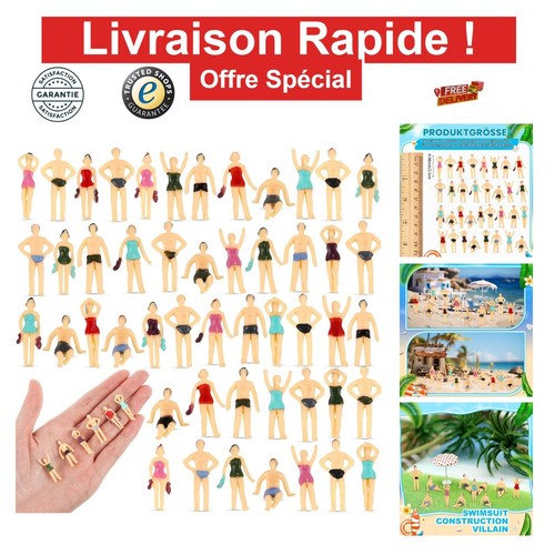 Miniaturfiguren strand 75 - 50,